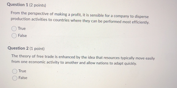 *INTERNATIONAL BUSINESS* please help me answer