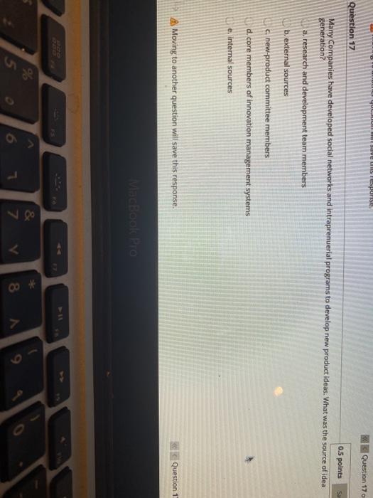 Question 170 Question 17 0.5 points S Many