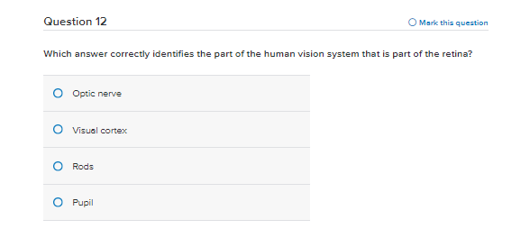 Question 11 O Mark this question What is the