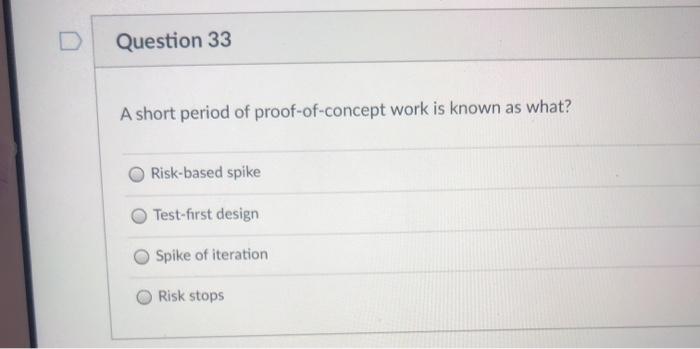 Question 32 What does the term "progressive