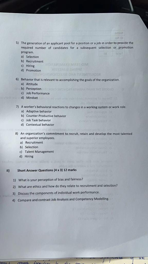 Name ID No Section Score Total 30 MID-TERM