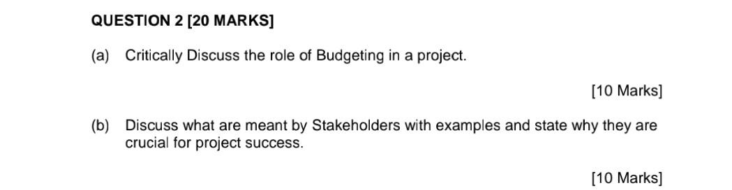 Thank you QUESTION 2 [20 MARKS] (a) Critically