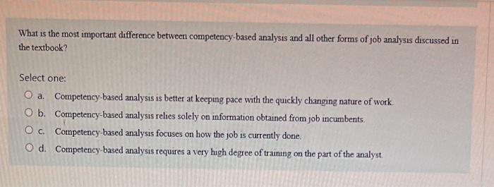 What is the most important difference between