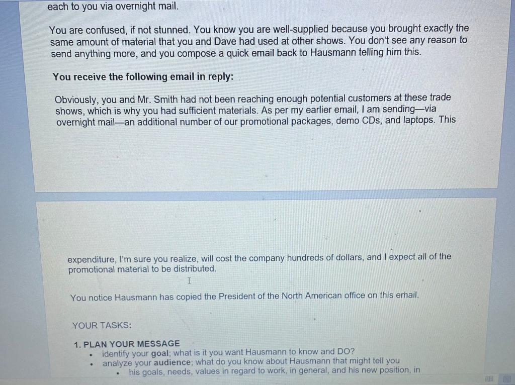 Type or paste question here SCENARIO: You are a