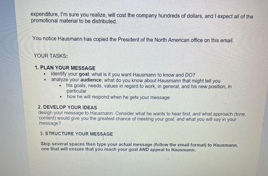 Type or paste question here SCENARIO: You are a