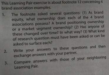 This Learning Pair exercise is about footnote 12