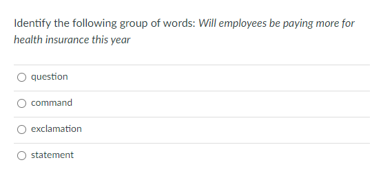 Identify the following group of words: Will