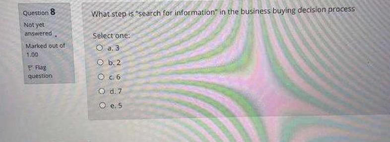 How many buying situations are there Question 6