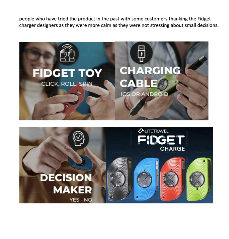 The fidget charger - a universal charging cable