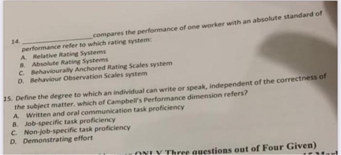 14. compares the performance of one worker with