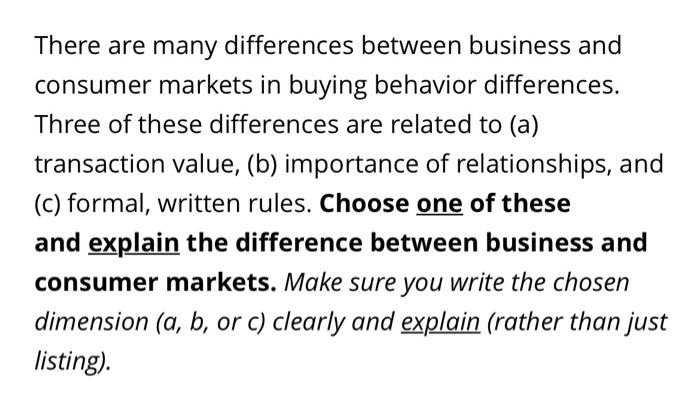 There are many differences between business and