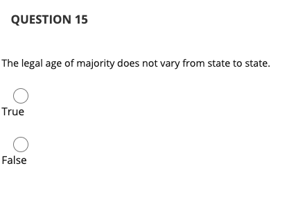 QUESTION 14 A mentally ill person may never