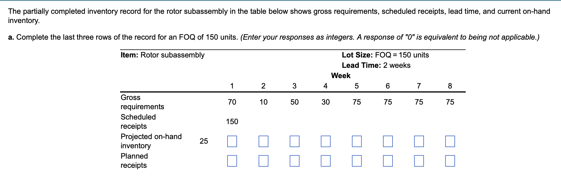 please help! The partially completed inventory