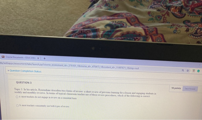 Course Documents - EDUC1200X +