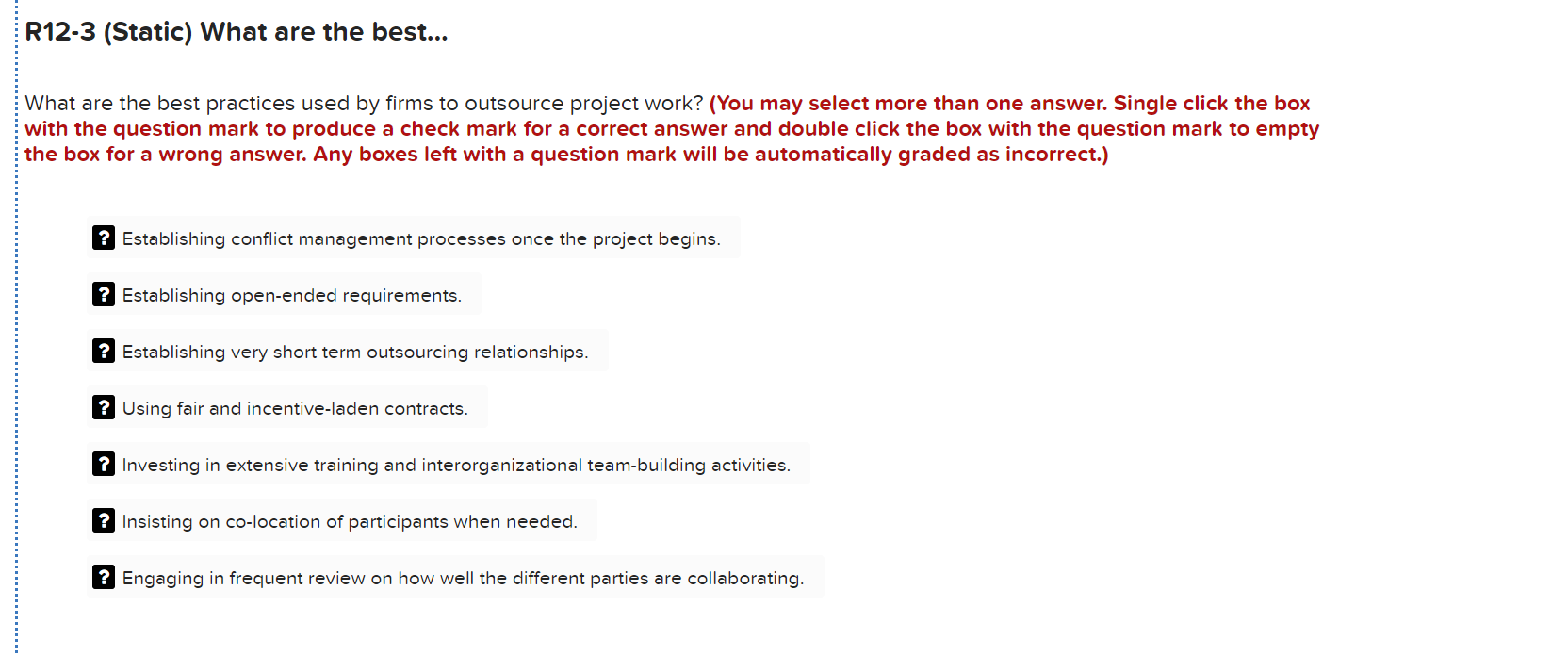 R12-3 (Static) What are the best... What are the