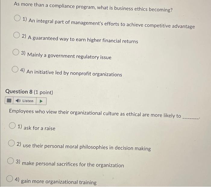 As more than a compliance program, what is