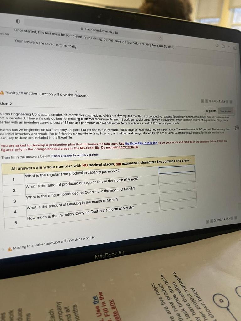 aarlier with an inventory carrying cost of $5 per