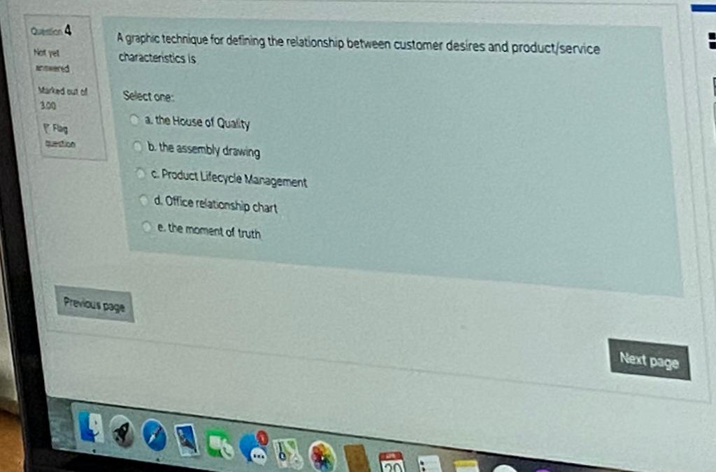 Q4 A graphic technique for defining the