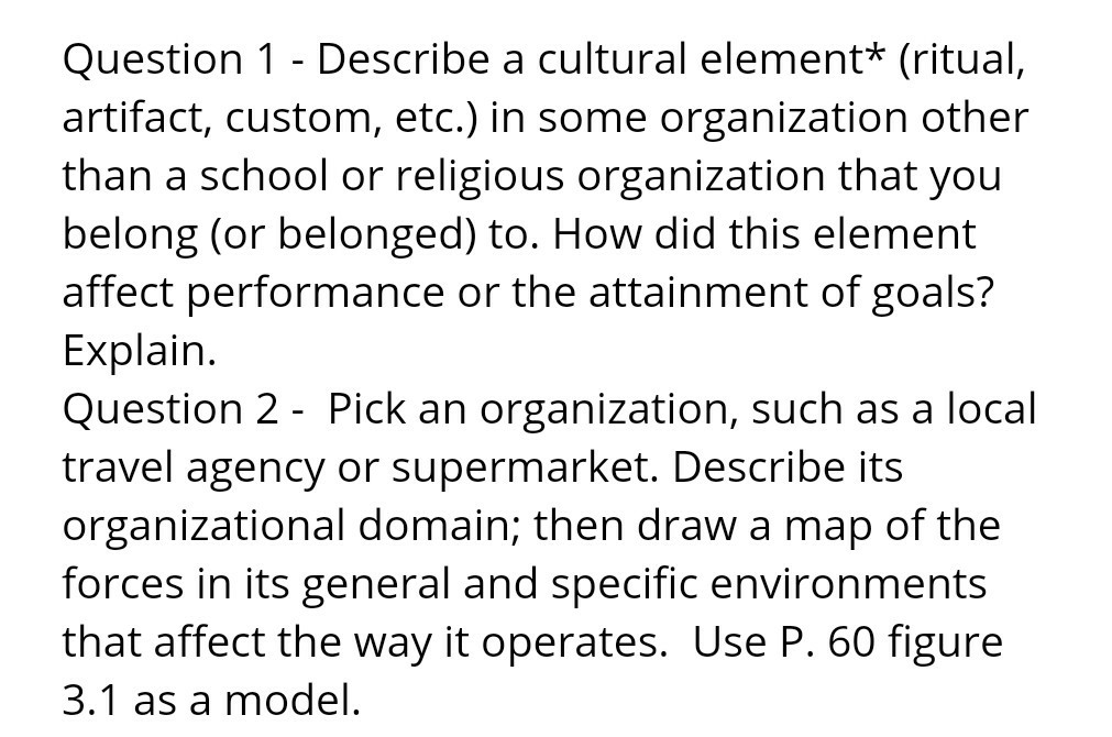 Please write print! Question 1 - Describe a