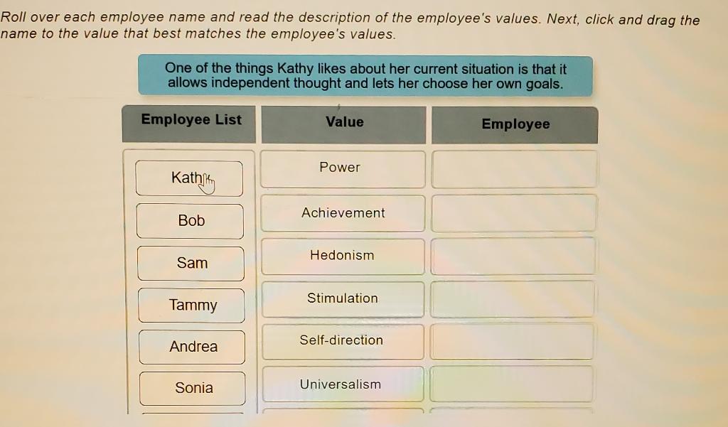 Schwartz's Value Theory We know that values are