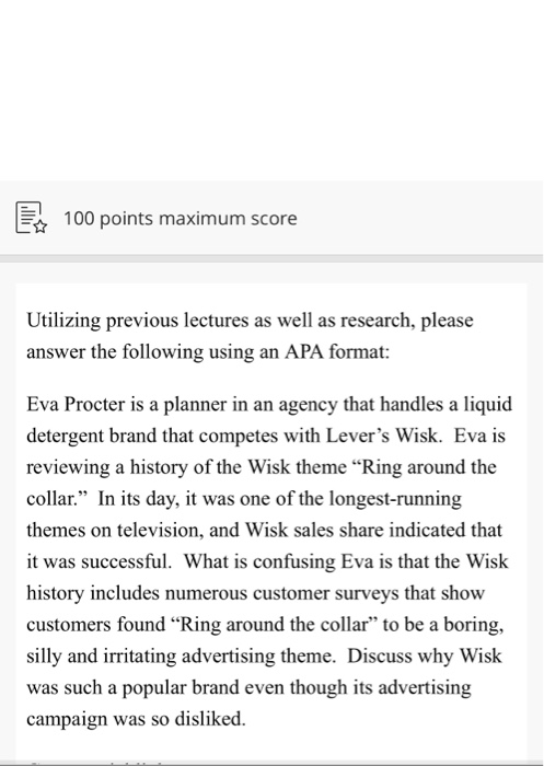 100 points maximum score Utilizing previous