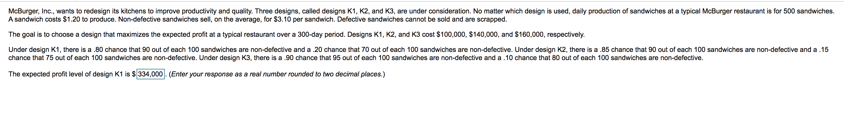 Prepare a product-by-value analysis for the