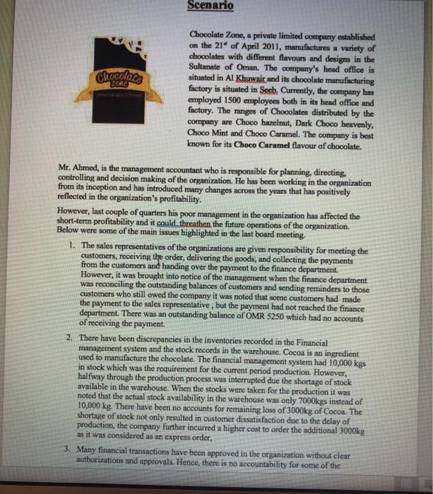 Scenario Cluecoloca Chocolate Zone, a private