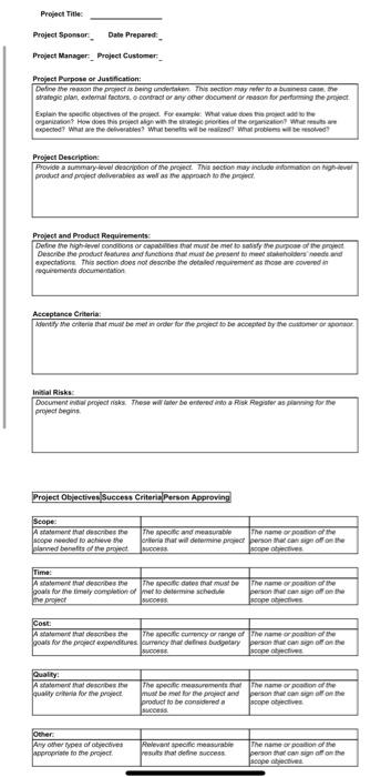 example DHS Project Title Project Sponser Date