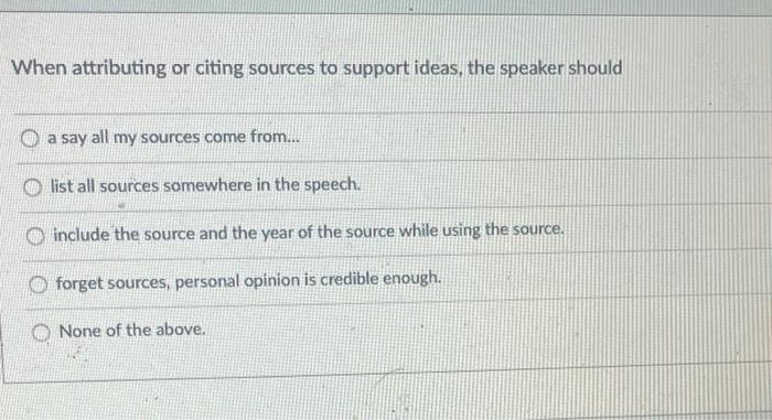 You present needed information to the audience