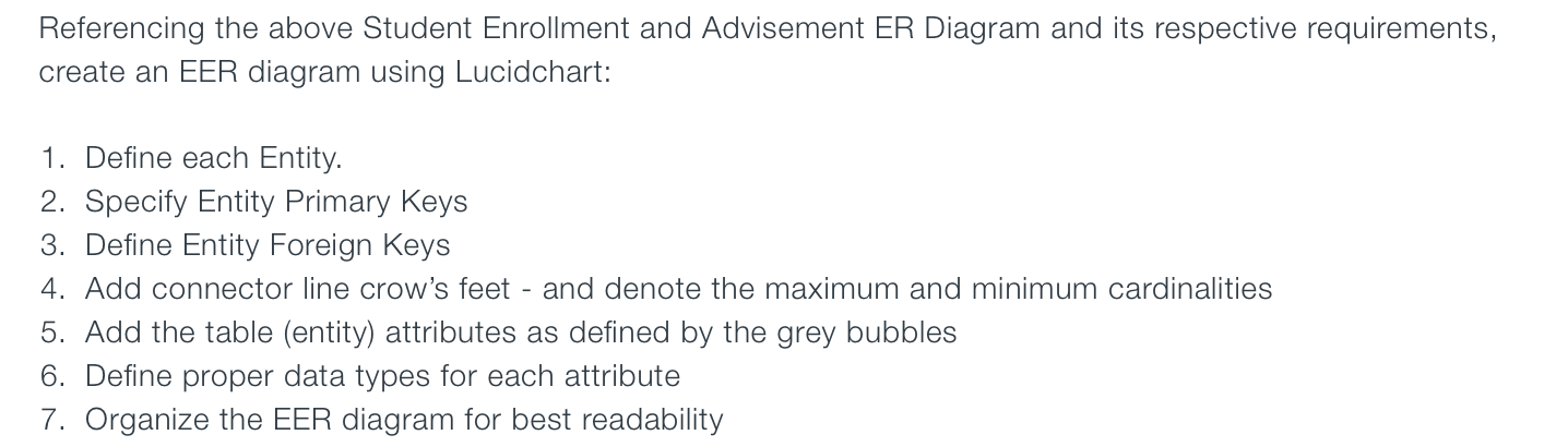 EER Diagram Lab An e-learning university needs to