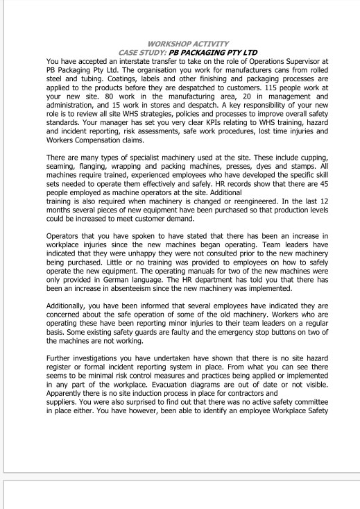 kindly assit with this question on workshop