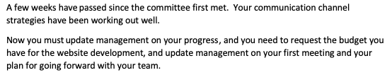 Craft an email that does two things: requests the
