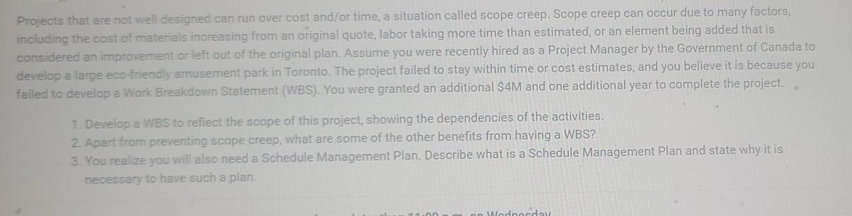 Projects that are not well designed can run over