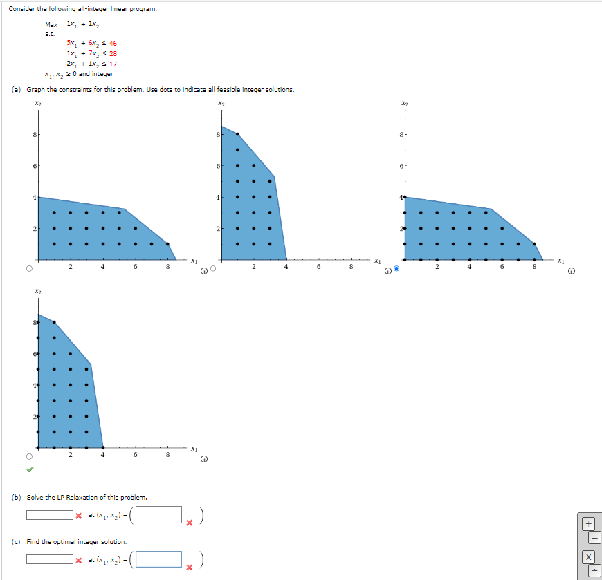 Ch 7 - Q 1 Consider the following all-integer