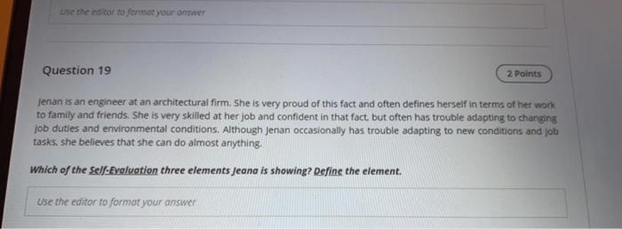 Question 16 2 Points Recently. Jassim joined a