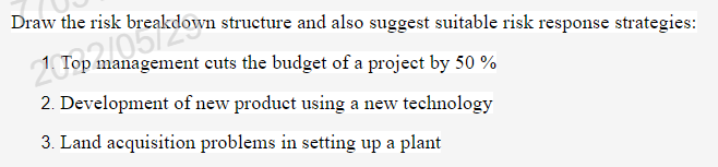 Draw the risk 2002 structure and also suggest