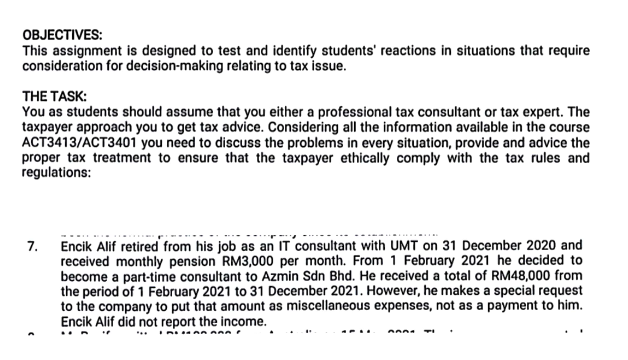 OBJECTIVES: This assignment is designed to test