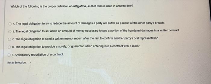 Which of the following is the proper definition