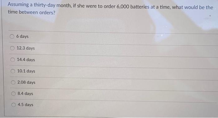 Use the following information for the next 4