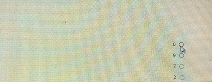 What is the correct answer? using the table below