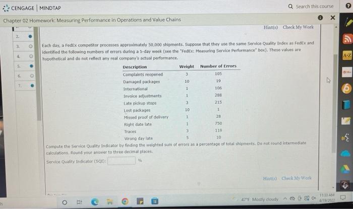 Search this course CENGAGE | MINDTAP Chapter 02