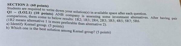 SECTION 2: (60 points) Students are required to