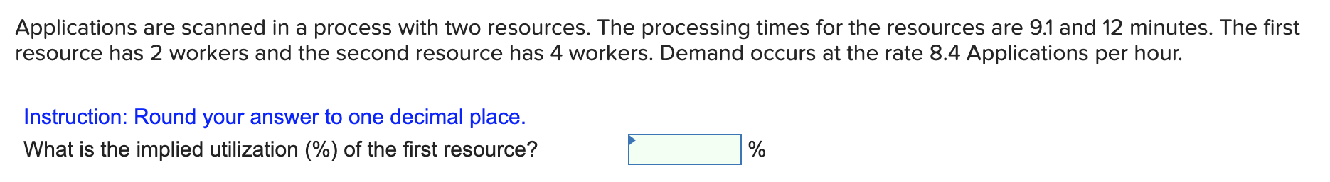 Applications are scanned in a process with two