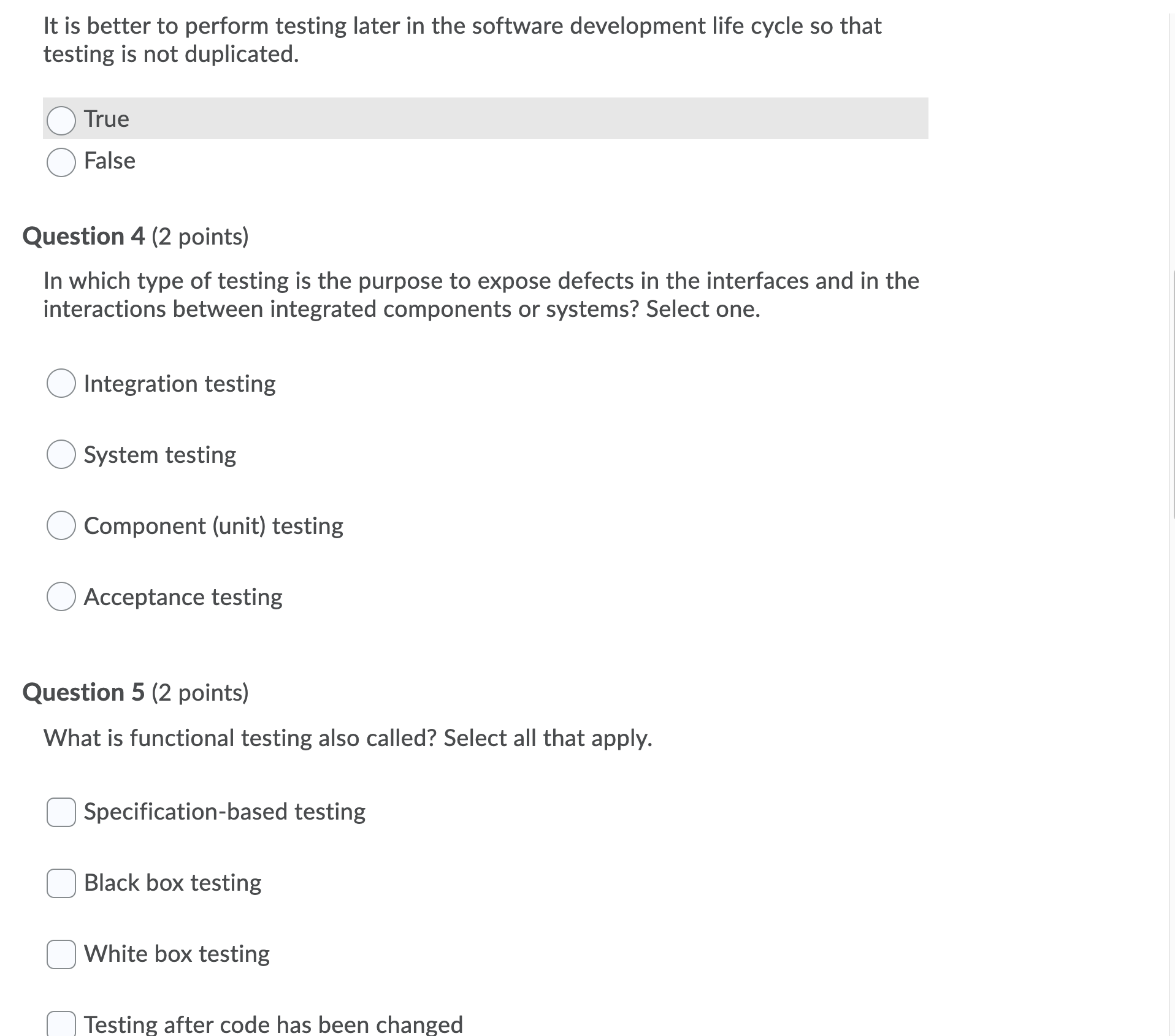 1 Question 1 (2 points) What is the correlation