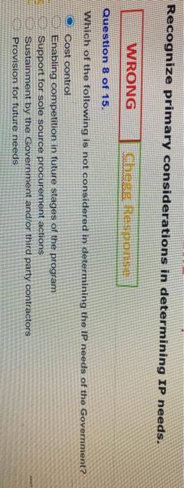 Recognize primary considerations in determining