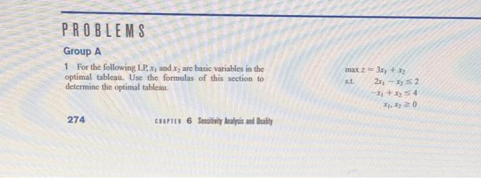 using row operations 1 For the following LP, x1