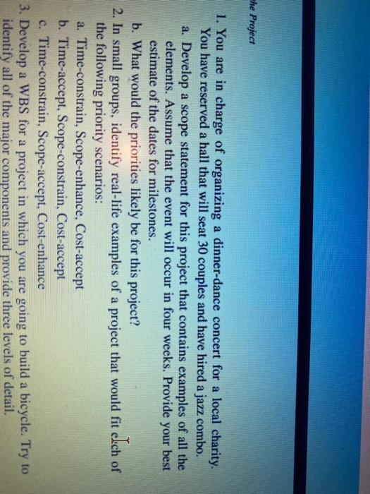 please help me solve 1,2,3 whe Project 1. You are