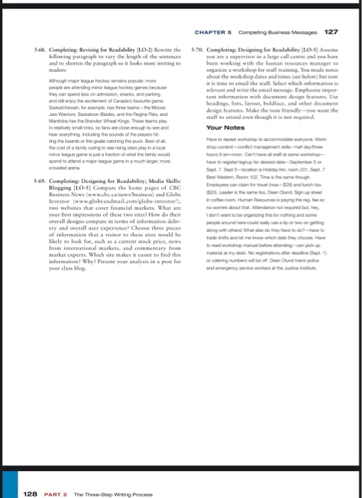 CHAPTER 5 Completing Business Messages 127 5-68.