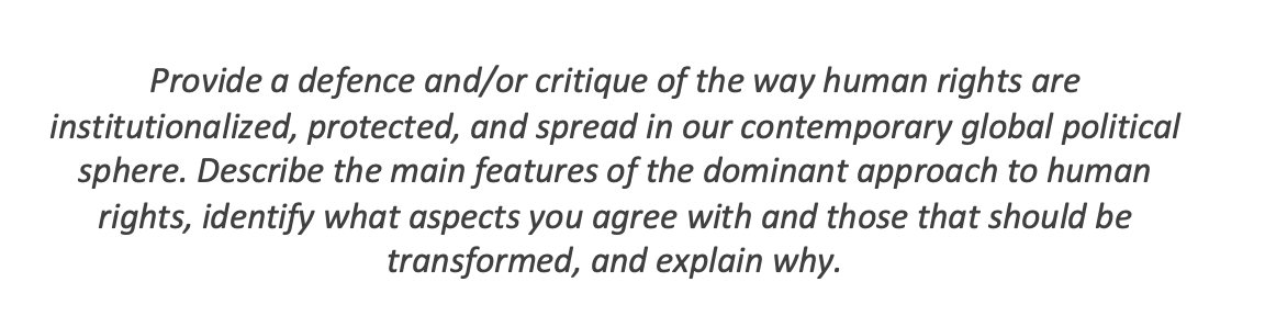 Provide a defence and/or critique of the way