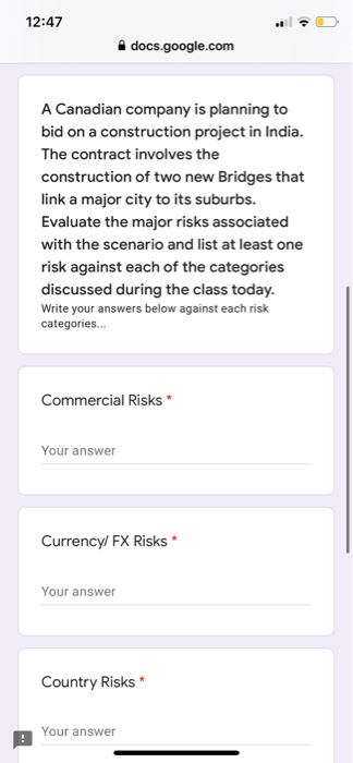 12:47 docs.google.com A Canadian company is